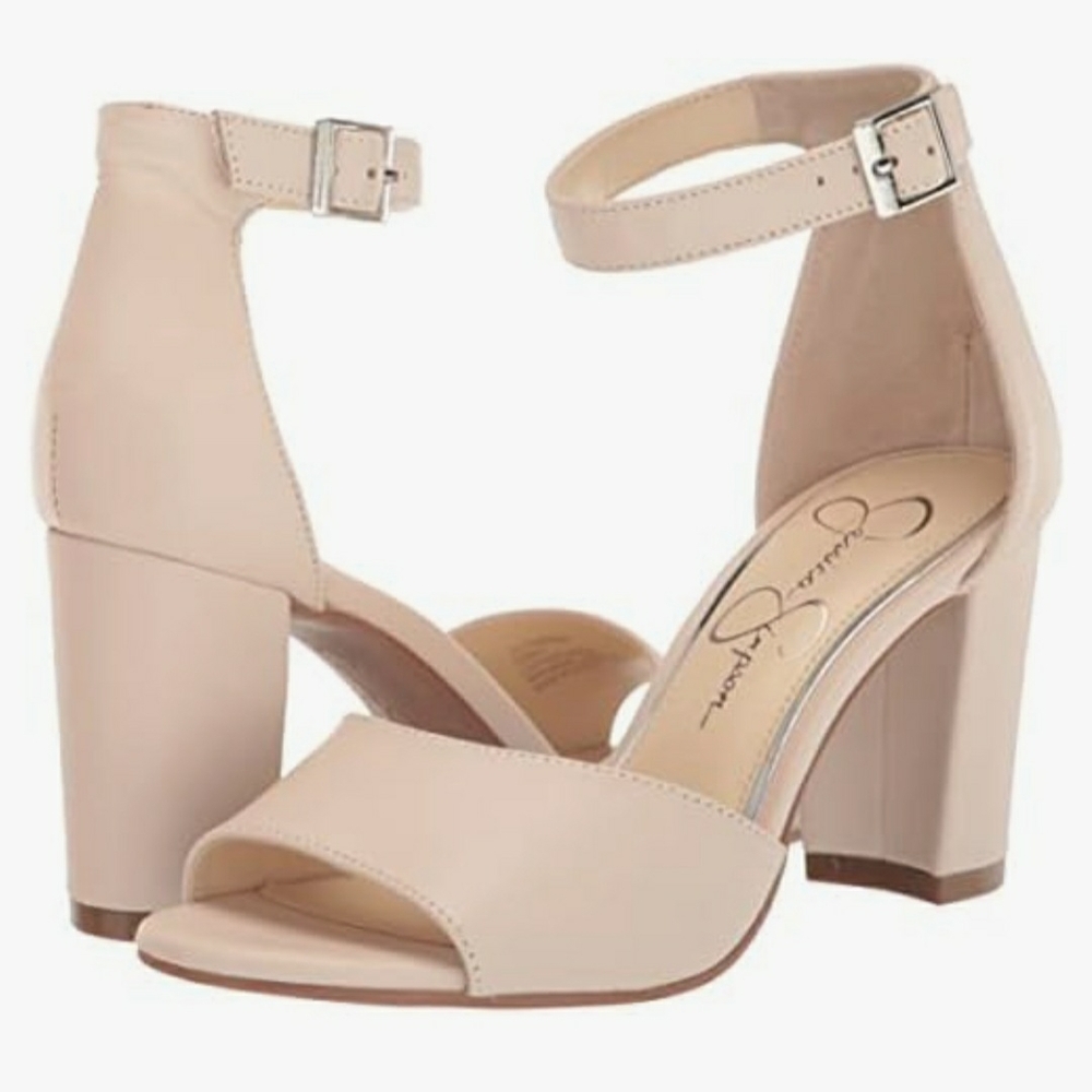 Elegant Cream Ankle Strap sandals